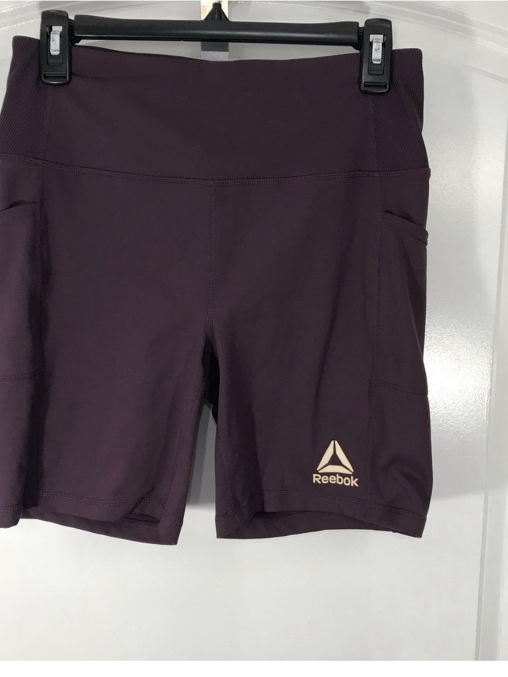 Reebok Women's Plum High-Waist Performance Shorts Size Medium